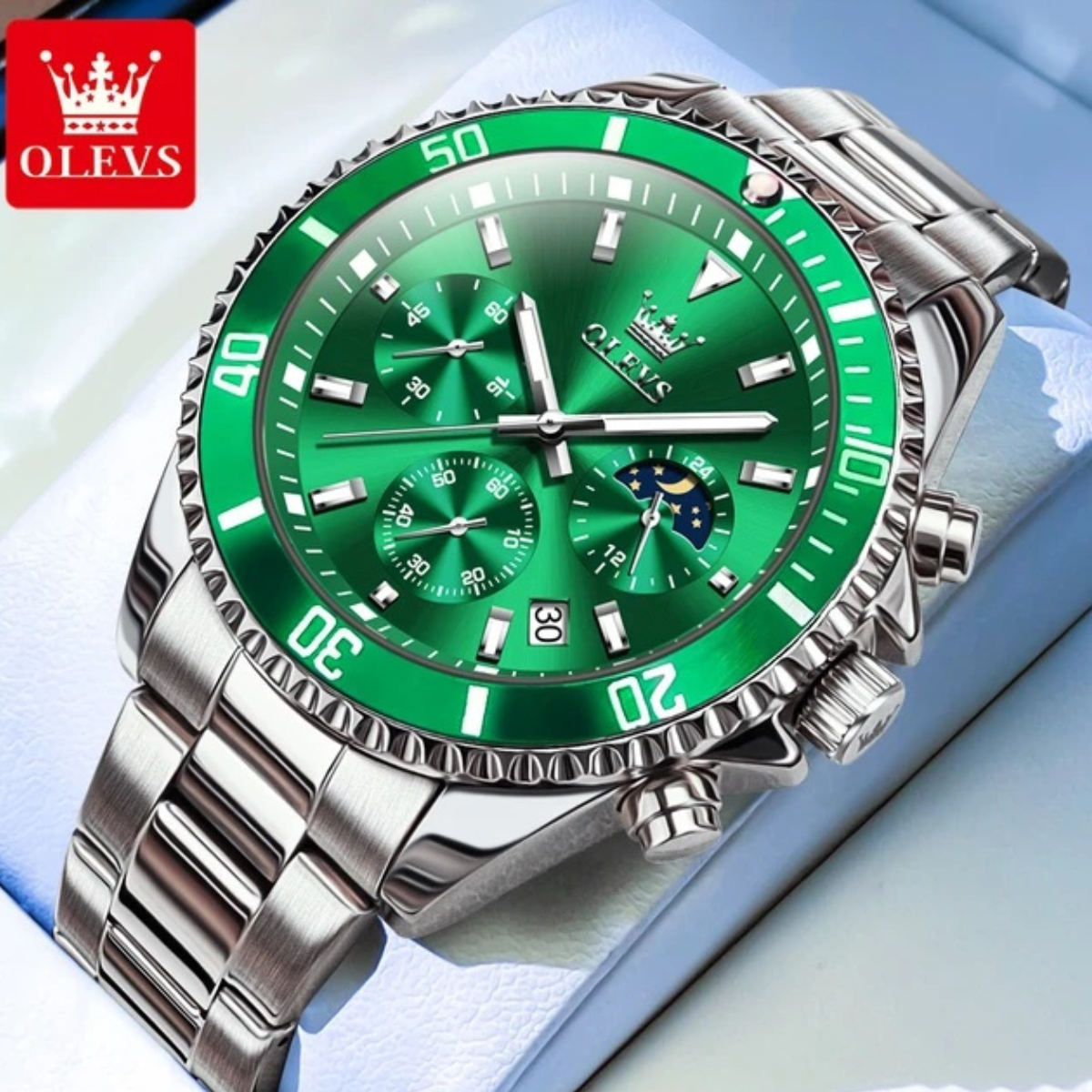 https://www.purple-bd.com/product/green-silver-olevs-2870-watch-for-men
