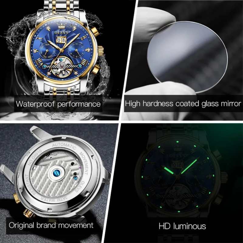 swiss automatic movement watch with 2 years warranty