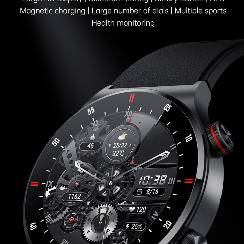 lige amoled display bluetooth call smart watch for unix gender