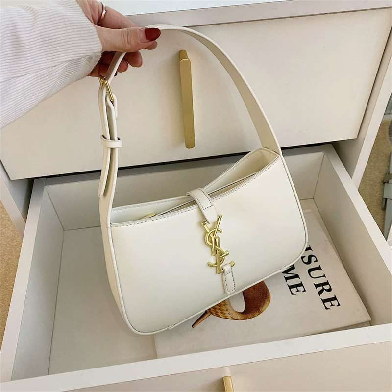 white color matte leather ladies bag for outing