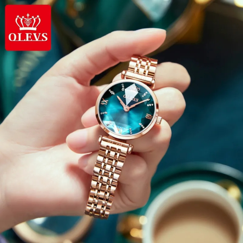 olevs diamond cad watch with 1 year warranty