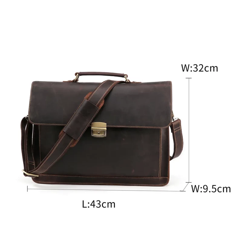 genuine leather bag for men's fashion