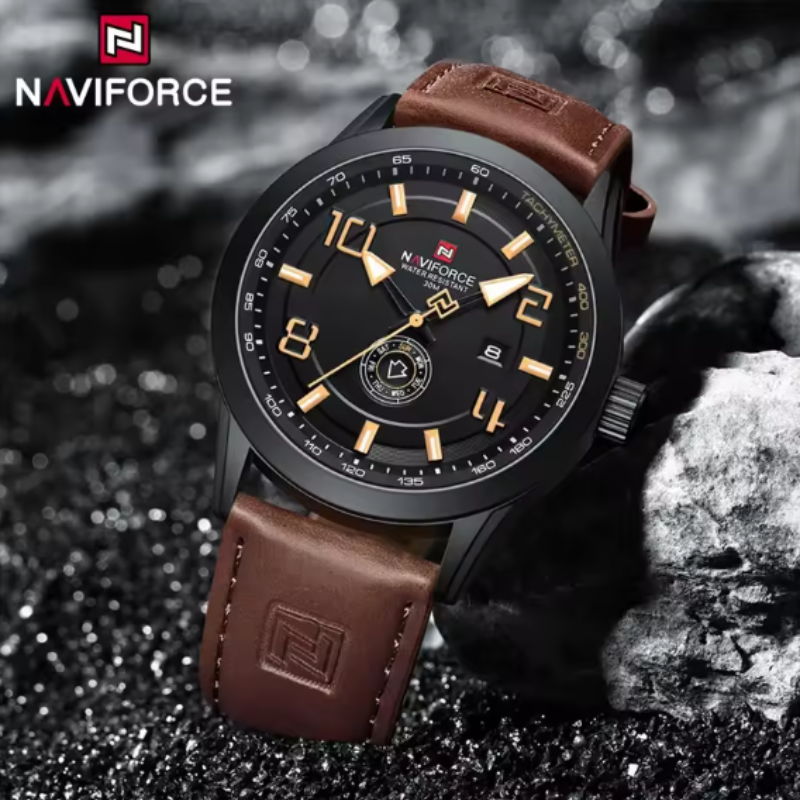 NF9229 NAVIFORCE Fashion  brown and black
