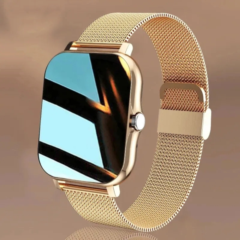 full golden smart watch for ladies