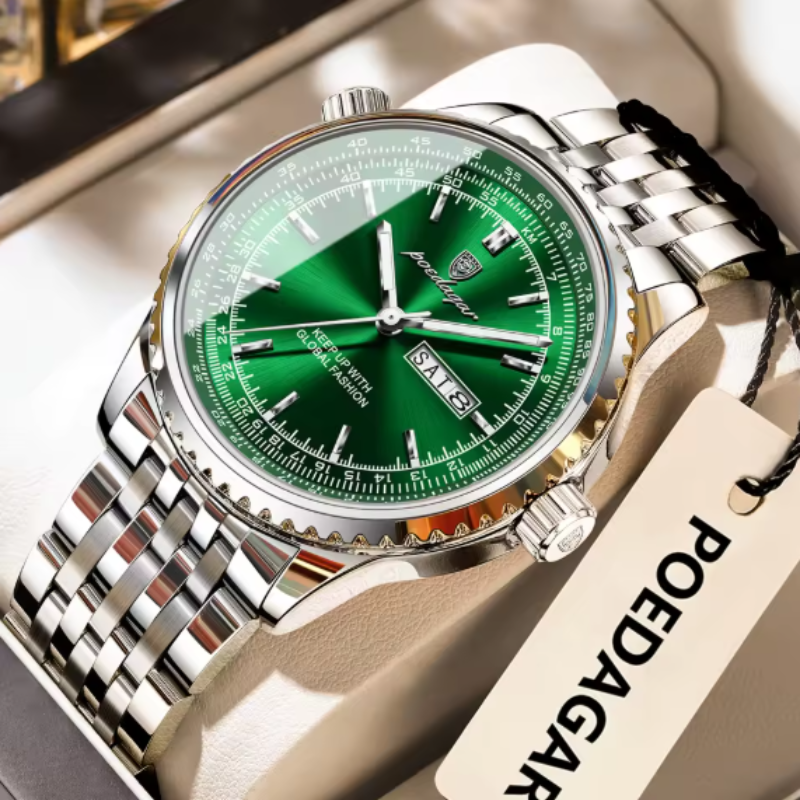 Poedagar-673 rose gold formal watch for men