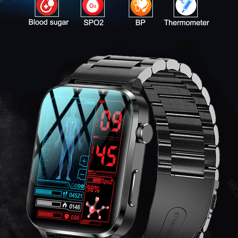 medical grade Blood Sugar Heart Rate Blood Pressure Fitness Sports Watch
