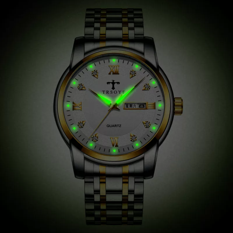 trsoye formal watch with calendar