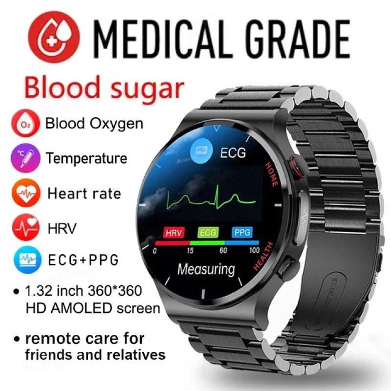 original medical grade smartwatch with blood Glucose measure