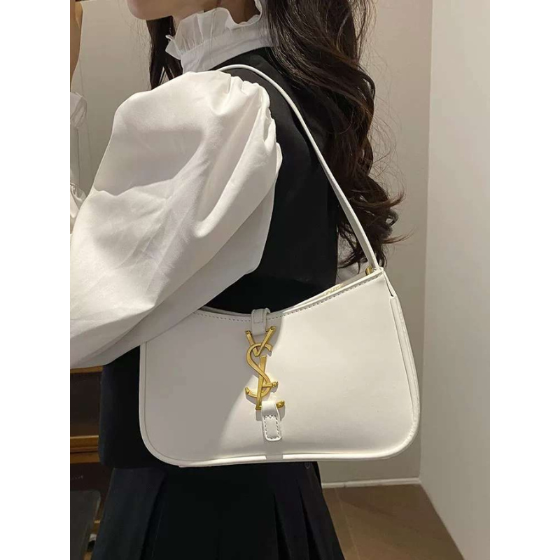 white color matte leather ladies bag for outing