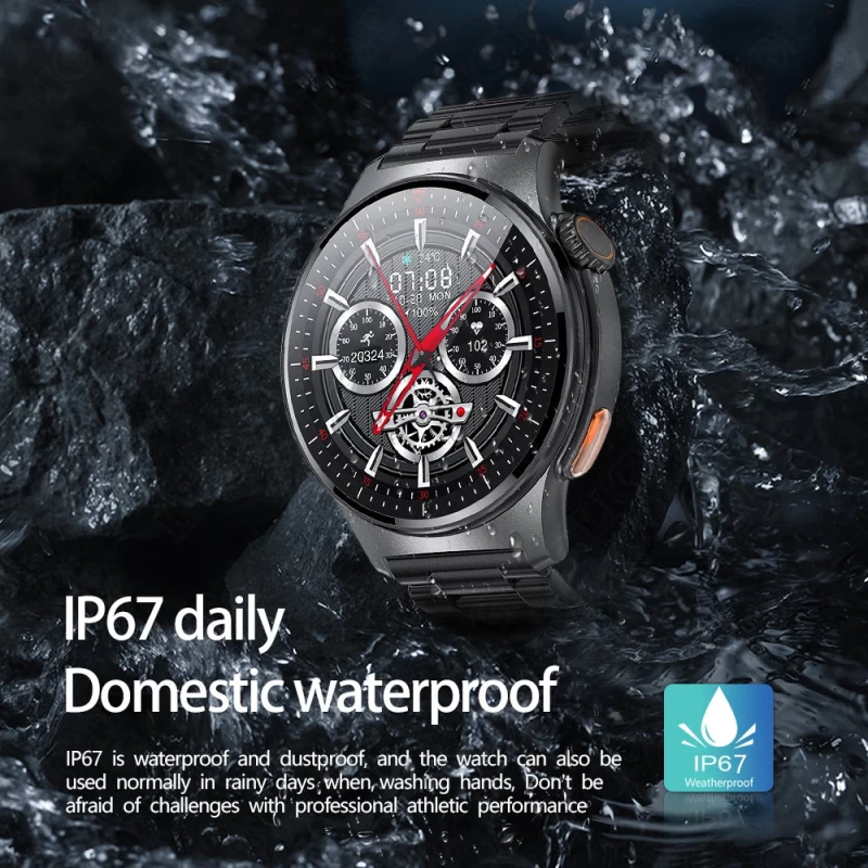 LIGE ECG+PPG Health Monitoring Bluetooth Call Smart Watch