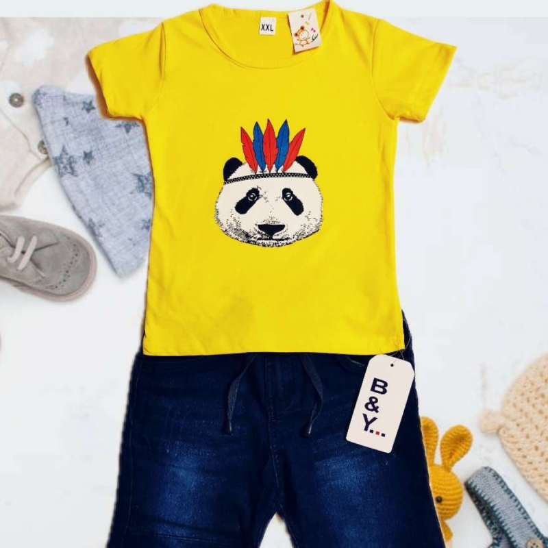 yellow tshirt set for kids