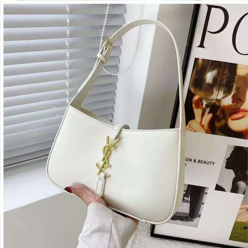 white color matte leather ladies bag for outing