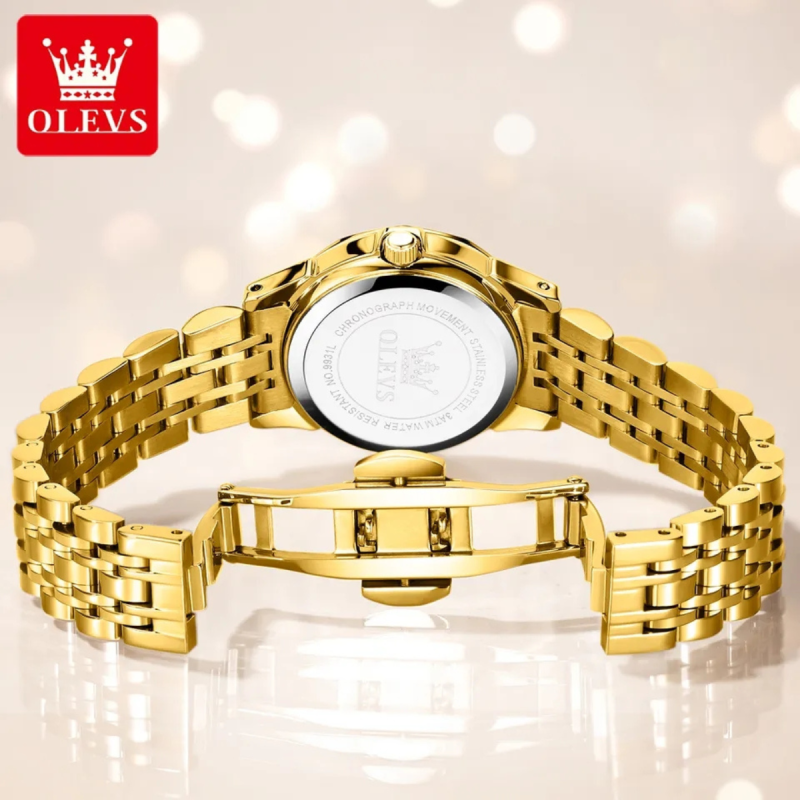 olevs diamond cad watch for ladies fashion