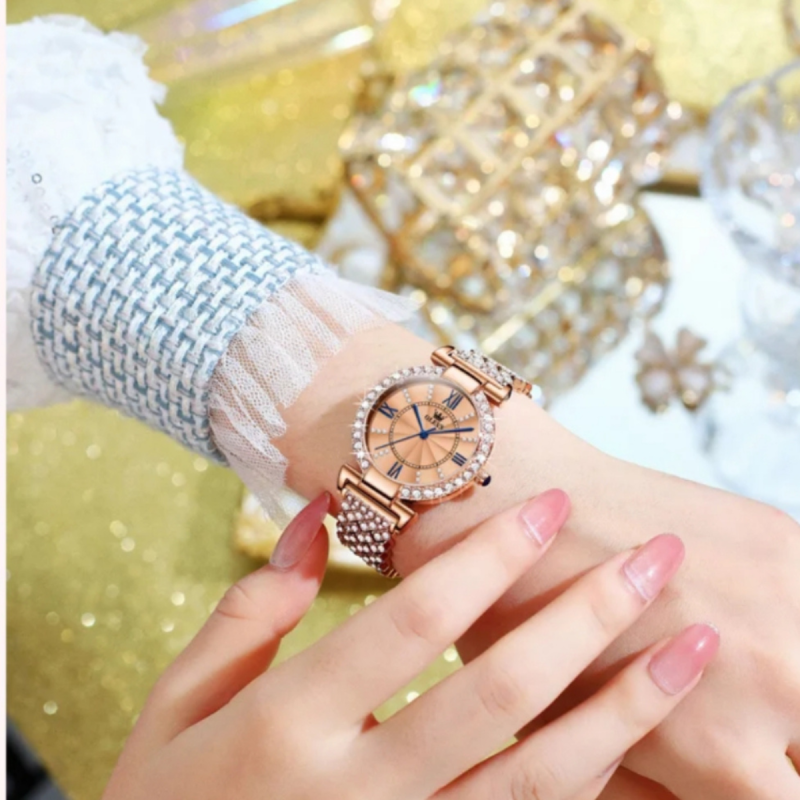 9942 olevs ladies party wear waterproof watch