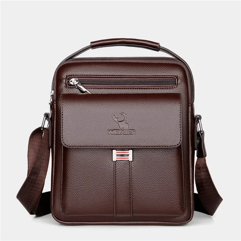 Weixier-244 brown leather bag