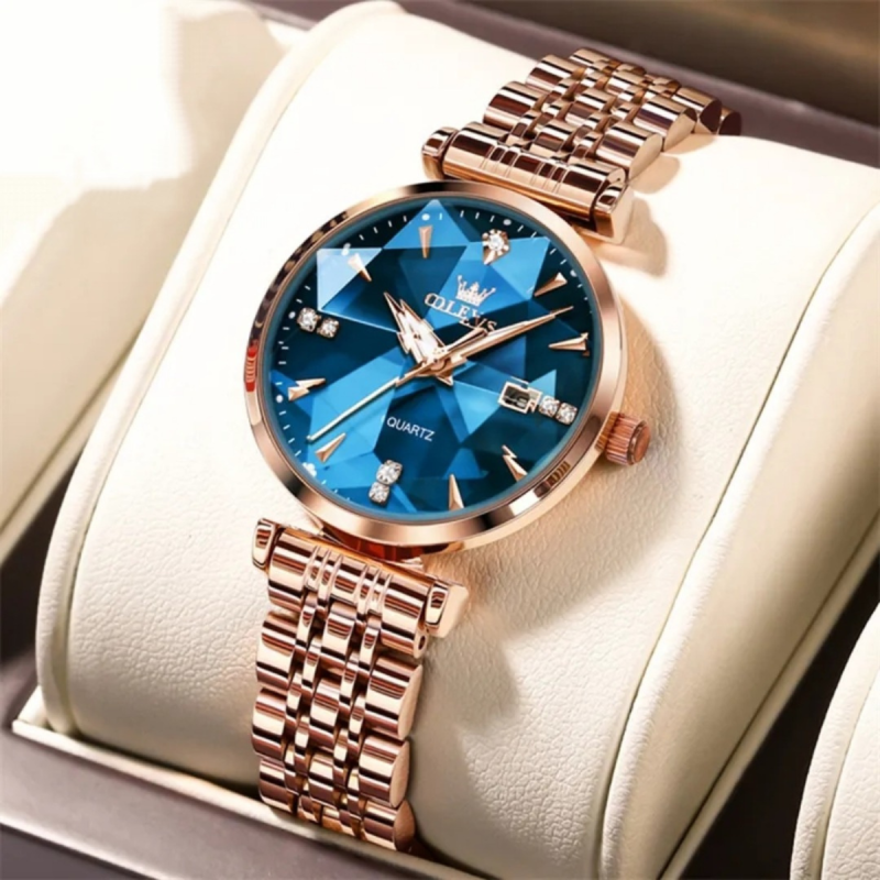5536 blue dial ladies watch for fashion