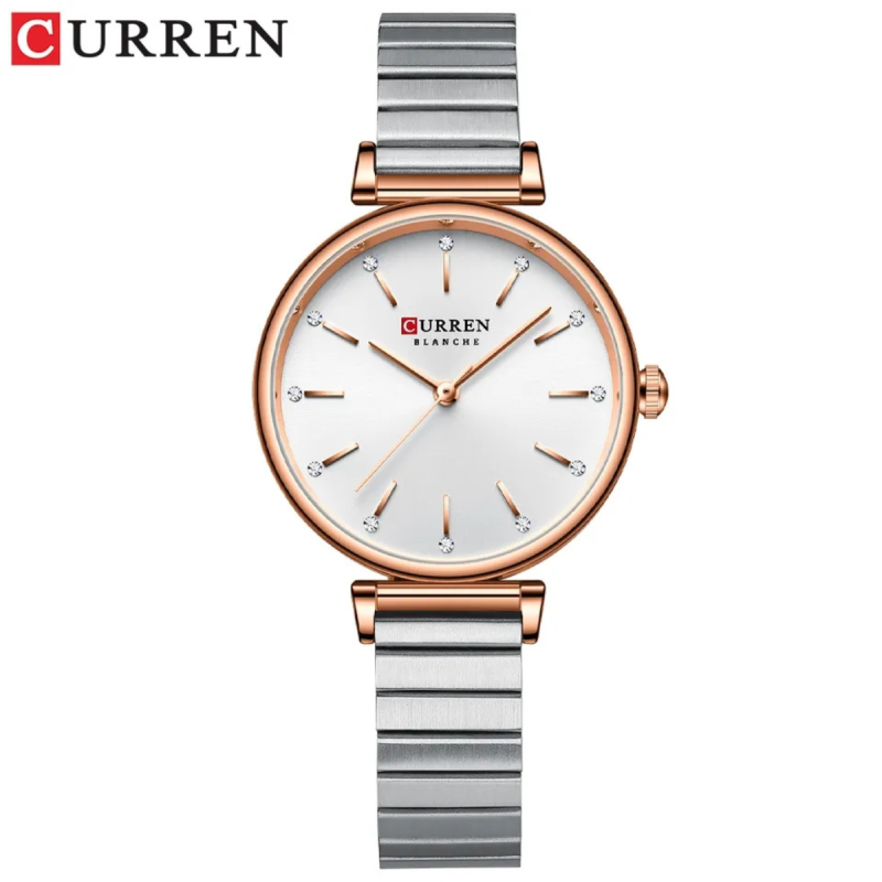 curren silver color ladies watch with waterproof facility